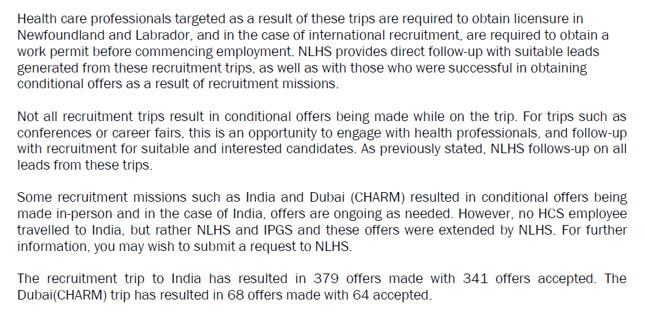 405 healthcare workers recruited from India and Dubai trips