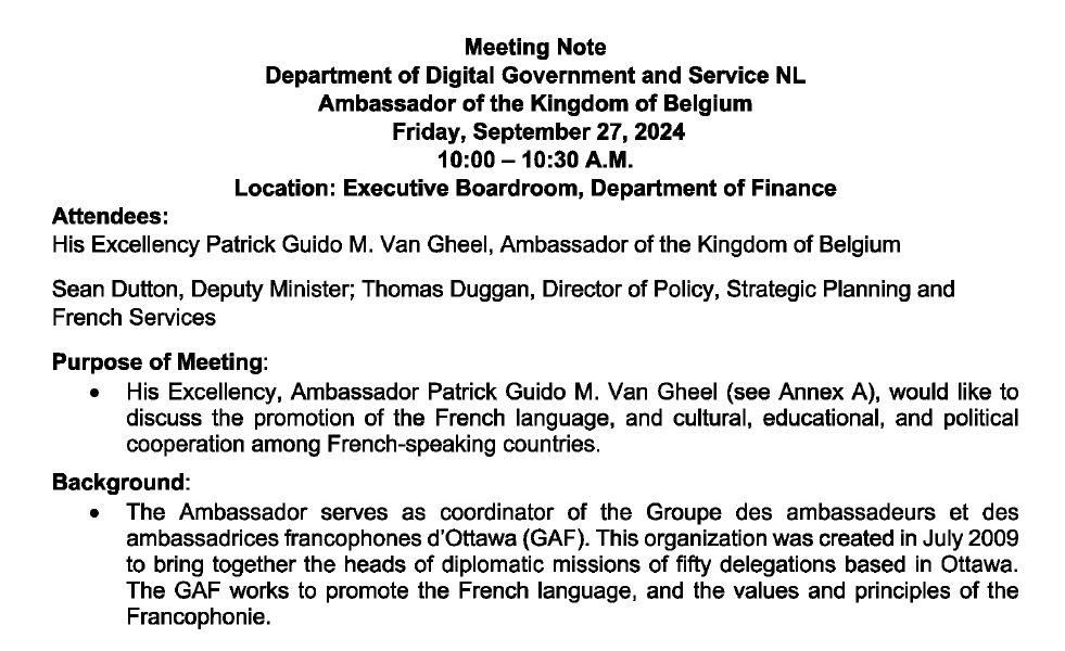 Digital Government and Service NL briefing materials for September 2024