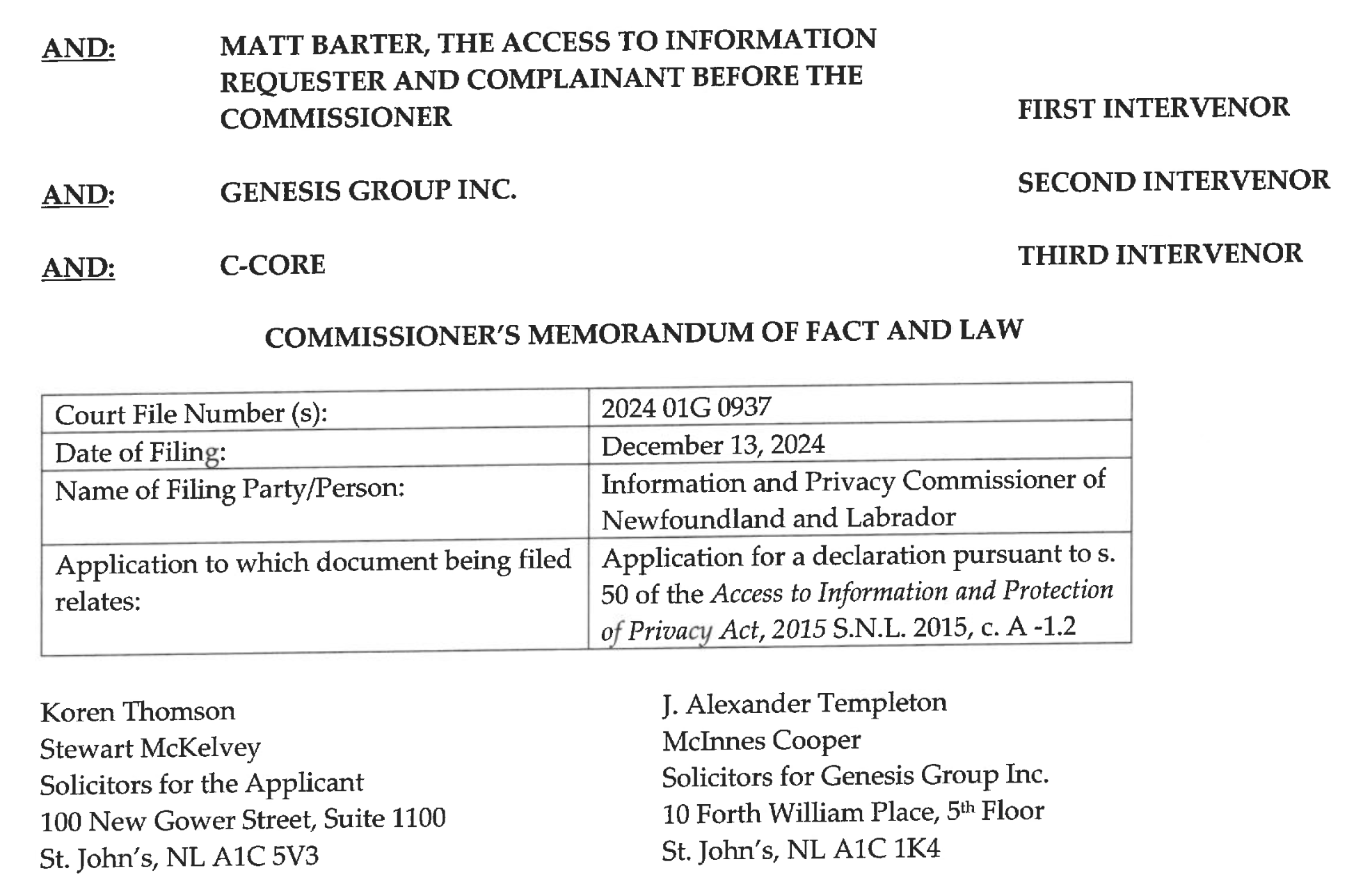Commissioner files brief at Supreme Court 
