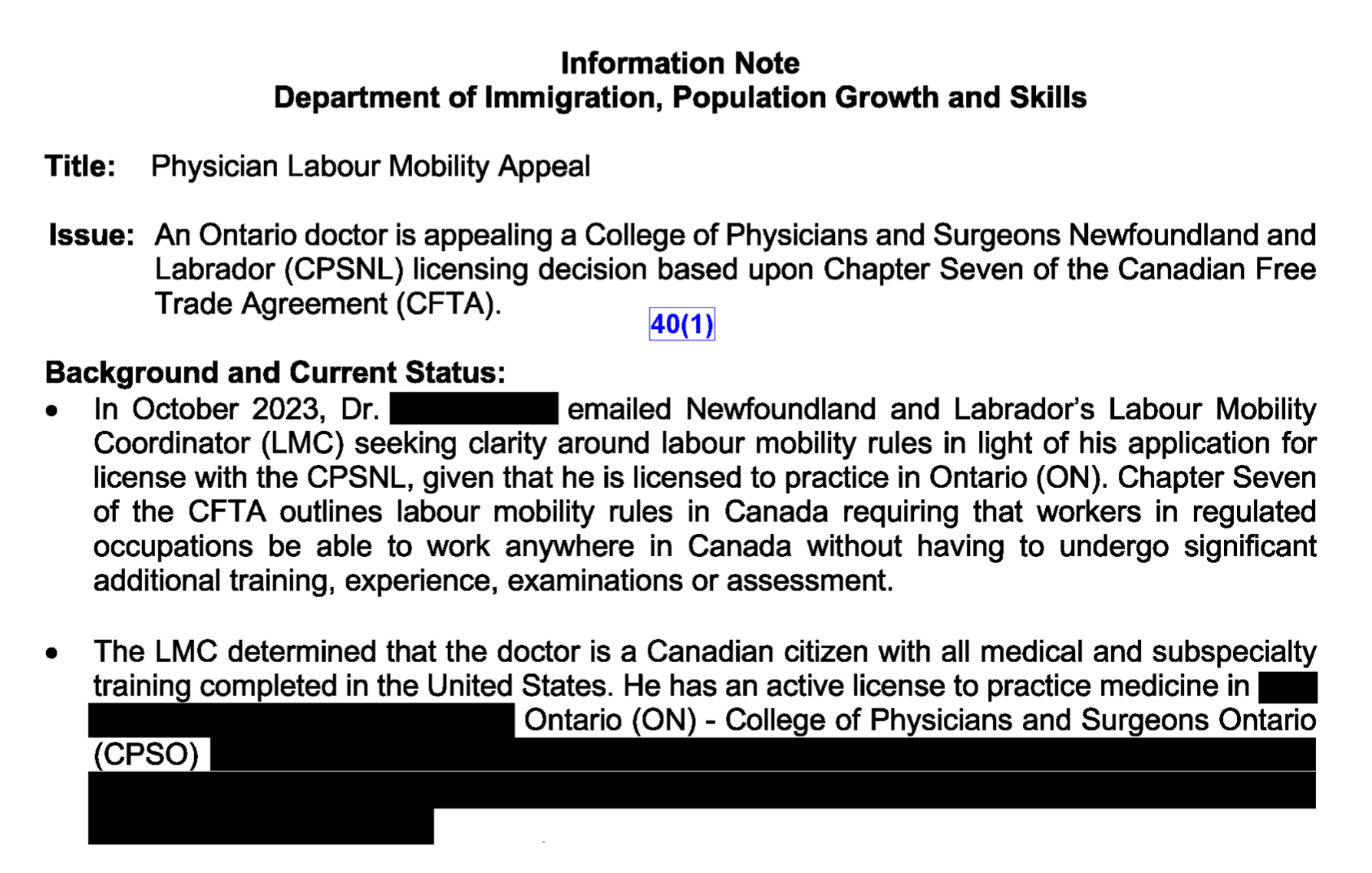 NL Department of Immigration briefing materials for September 2024