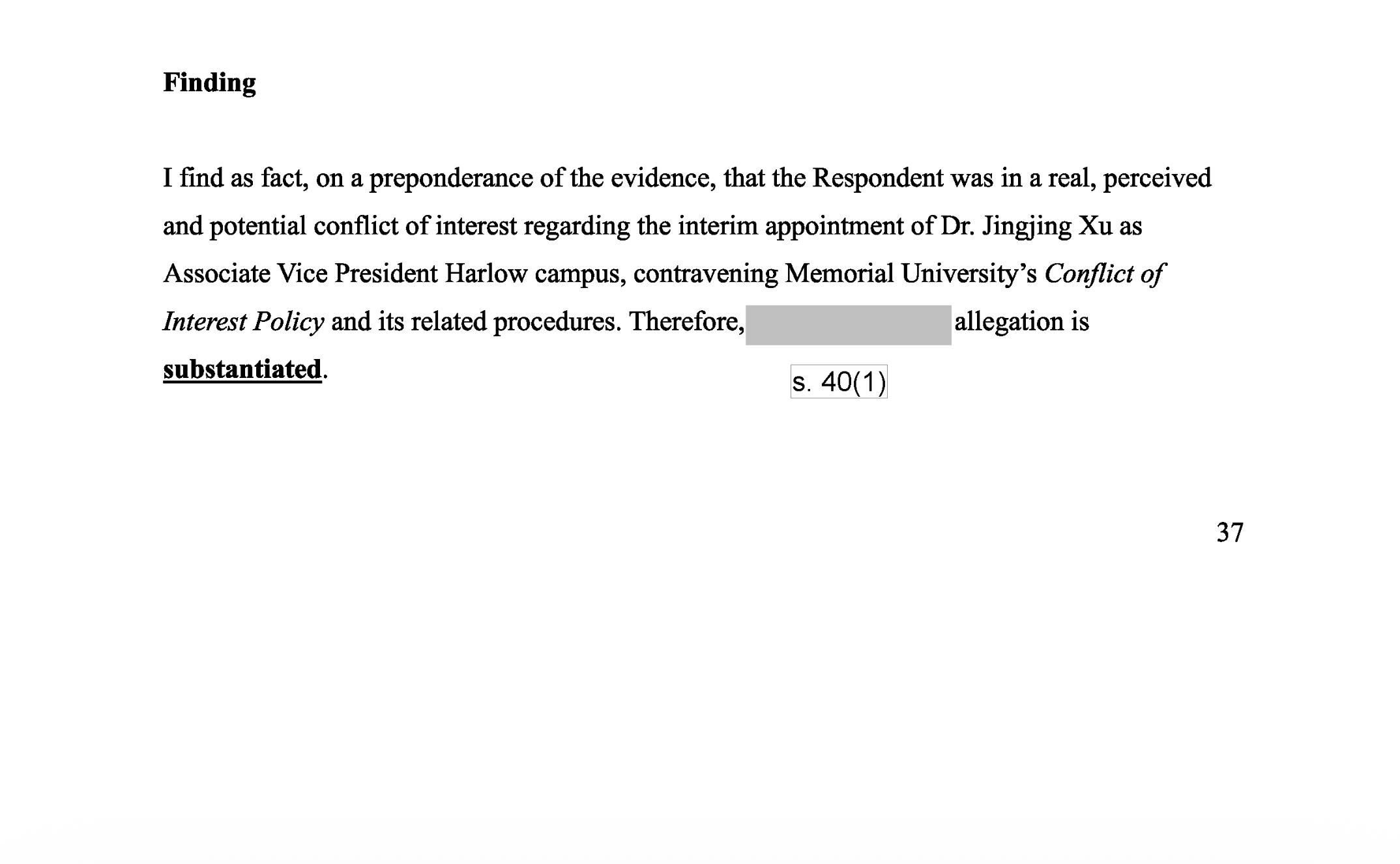 Former MUN President Neil Bose Violated Conflict of Interest Policy
