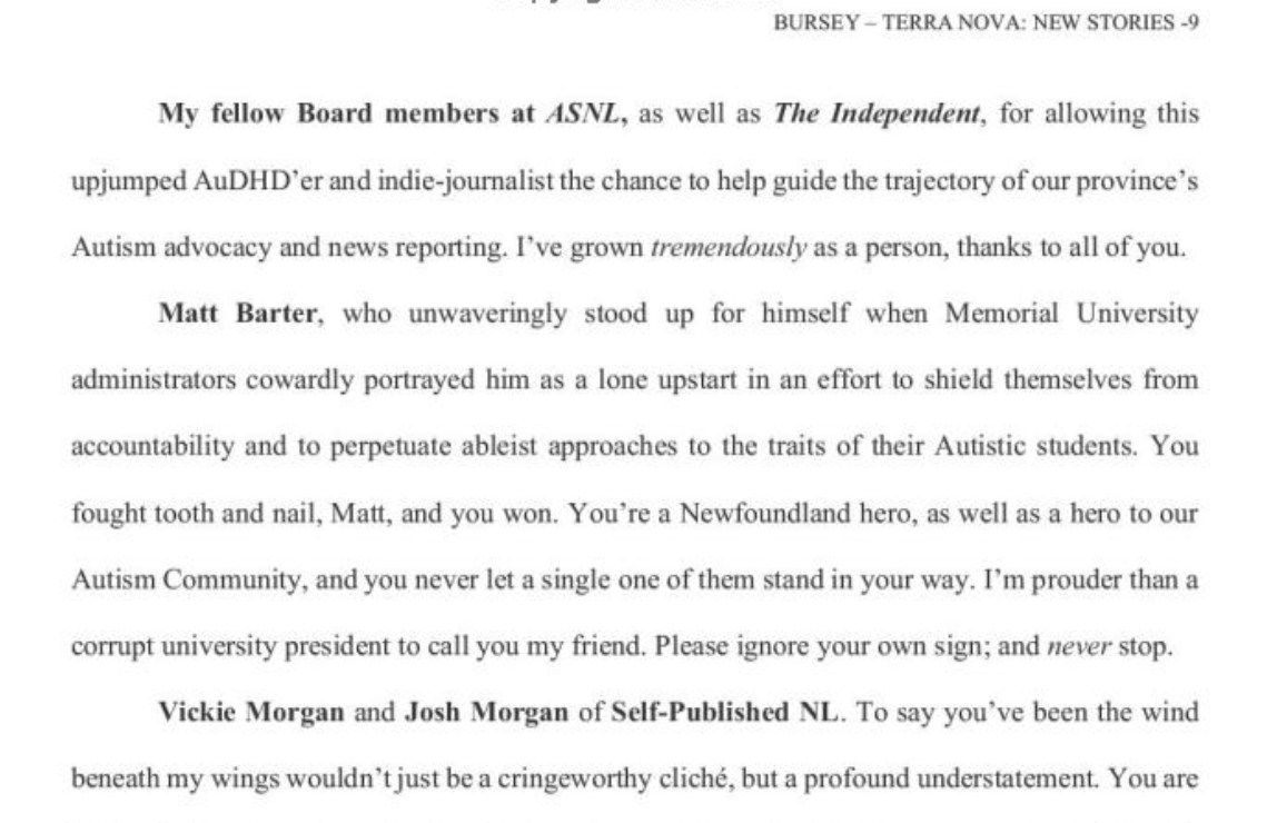 Author T.C. Bursey Acknowledges Matt Barter in New Book