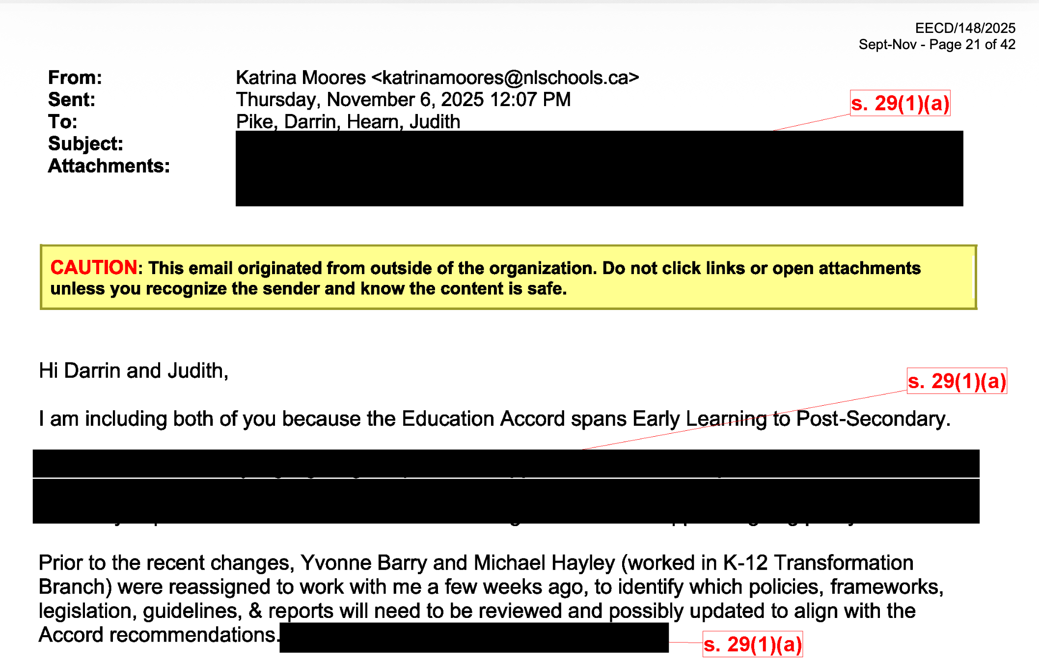 GOV NL Education Minister’s Inbox: Education Accord 